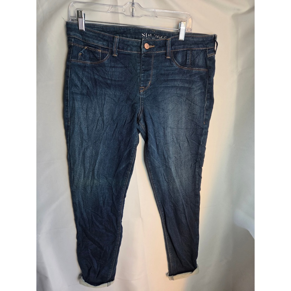 SOU! Design Lab Skinny Jeans Womens  Blue Dark Wash Skinny Mid Rise Skinny